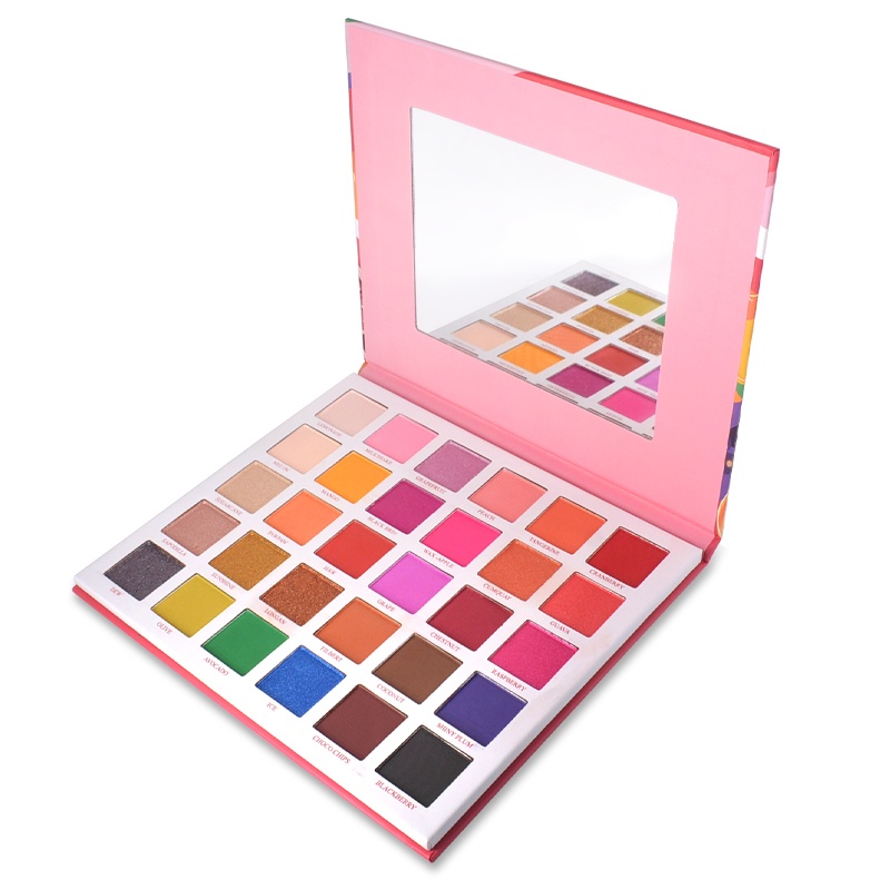 Eye Makeup Vendor Private Label High Pigment Vegan 30 Colors Multichrome Carnival Luxury Shimmer Mica Glitter Eyeshadow Palette