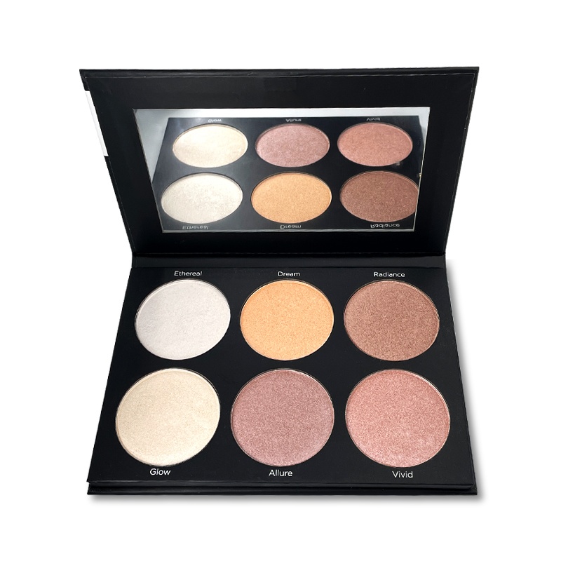 Low Price Wholesale Custom Private Label High Quality With Mirror Vegan Face Contour Pastel Cream Powder Matte Bronzer Palette